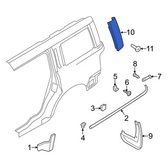 Ford OE - Rear Left Door Applique