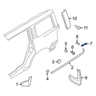 Ford OE - Left Quarter Panel Molding Clip