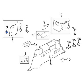 Ford OE - Door Sill Plate Clip