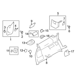 Ford OE - Quarter Panel - Interior Trim (Driver Side)