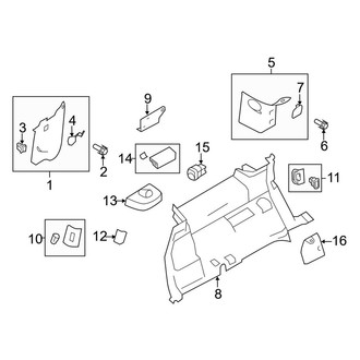 Ford OE - Quarter Panel - Interior Trim (Driver Side)