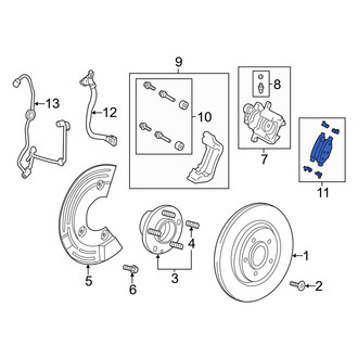 Ford OE - Rear Disc Brake Pad Set