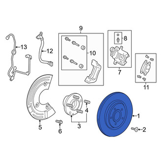 Ford OE - Rear Disc Brake Rotor