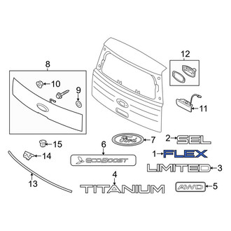 Ford OE - Rear Hatch Emblem