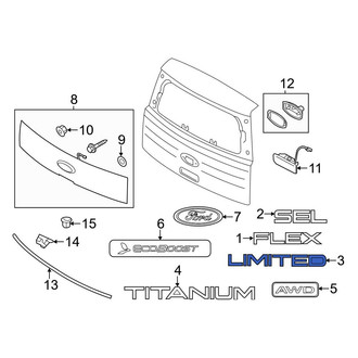 Ford OE - Rear Hatch Emblem