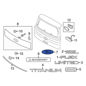 Ford OE - Rear Tailgate Emblem