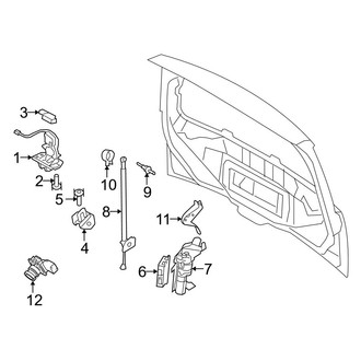 Ford OE - Lift Gate - Lock & Hardware