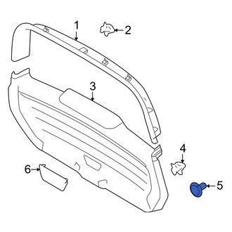 Ford OE - Center Quarter Panel Trim Panel Clip