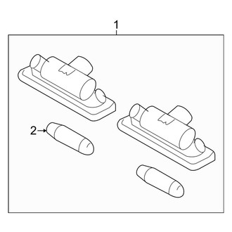Ford OE - Rear Lamps - License Lamps