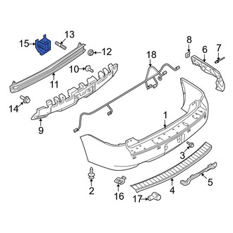 Ford OE - Rear Right Bumper Impact Bar Bracket
