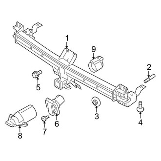 Ford OE - Rear Bumper - Trailer Hitch Components