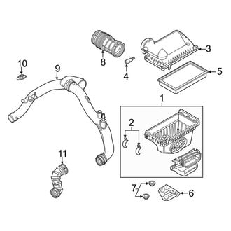 Ford OE - Engine / Transaxle - Air Intake (T Engine VIN Character)