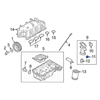 Ford OE - Engine Oil Filter Adapter Seal