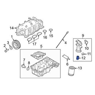 Ford OE - Engine Oil Filter Adapter Stud