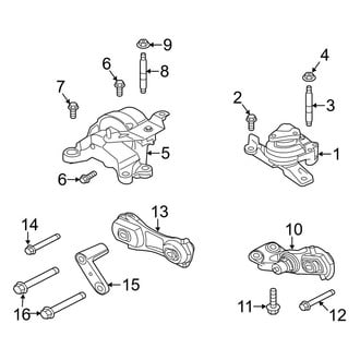 Ford OE - Engine / Transaxle - Engine & Transmission Mounting (T Engine VIN Character)