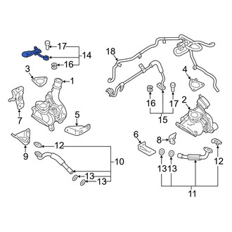 Ford OE - Right Upper Turbocharger Oil Line