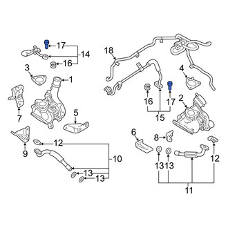Ford OE - Upper Turbocharger Oil Line Bolt
