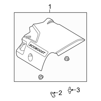Ford OE - Engine / Transaxle - Engine Appearance Cover (T Engine VIN Character)