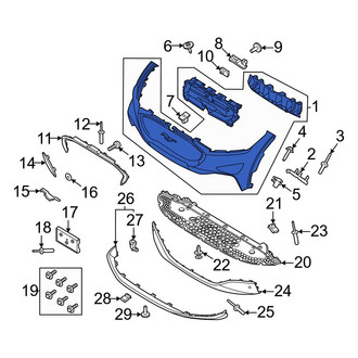 Ford OE - Front Upper Bumper Cover