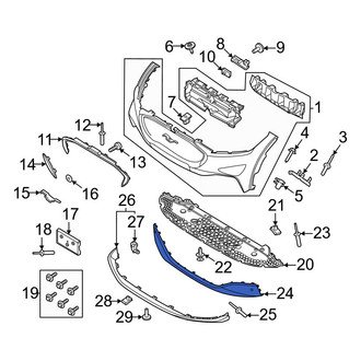 Ford OE - Rear Upper Bumper Cover