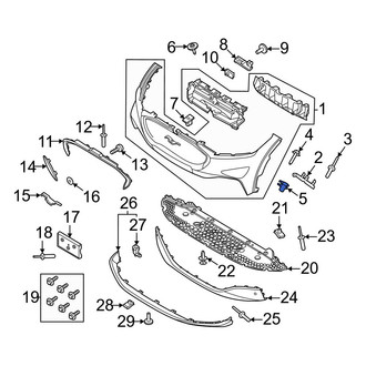 Ford OE - Bumper Cover Nut