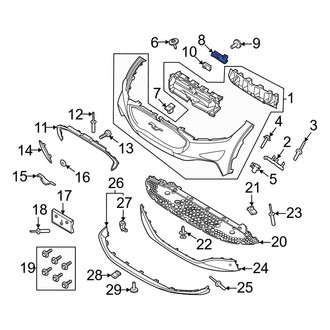 Ford OE - Front Park Assist Camera Housing