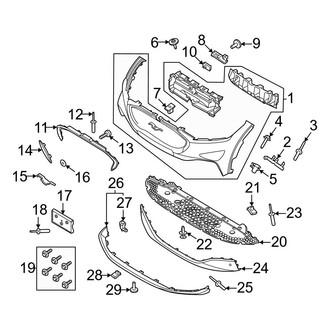 Ford OE - Front Bumper & Grille - Bumper & Components (Bumper Cover & Trim)