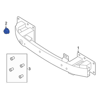 Ford OE - Bumper Impact Bar Nut