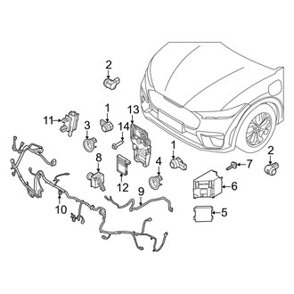 Ford OE - Front Bumper & Grille - Electrical Components (California Route 1 / Premium / Select)