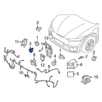 Ford OE - Front Right Parking Aid Sensor Bracket