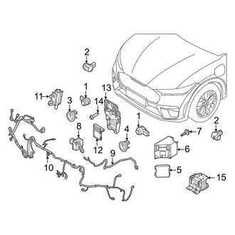 Ford OE - Front Bumper & Grille - Electrical Components (GT)