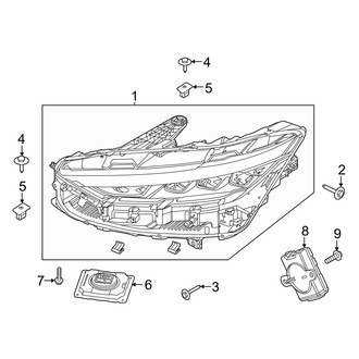Ford OE - Front Lamps - Headlamp Components (W/O Projector LED), (California Route 1 / Select)