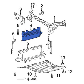 Ford OE - Front Upper Radiator Support Air Deflector