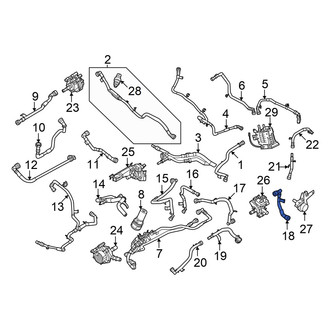 Ford OE - HVAC Heater Hose
