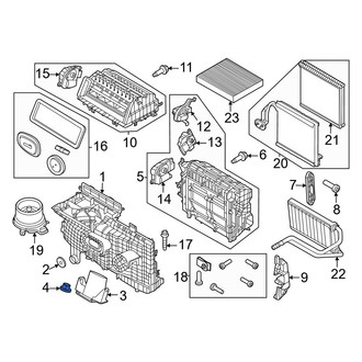 Ford OE - HVAC Unit Case Nut