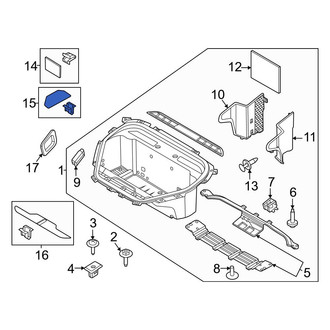 Ford OE - Front Left Lower Floor Storage Compartment Lid