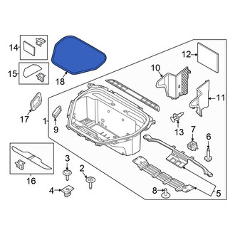 Ford OE - Front Deck Lid Seal
