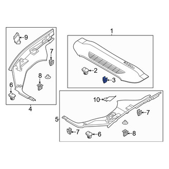 Ford OE - Fender Filler Panel Clip