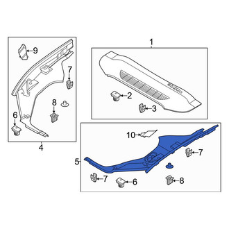 Ford OE - Front Left Fender Filler Panel
