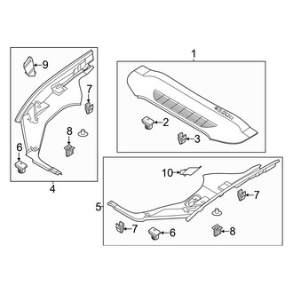 Ford OE - Hood - Cargo Area (Upper)