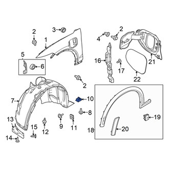 Ford OE - Fender Liner Nut