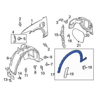 Ford OE - Rear Right Rearward Wheel Arch Molding