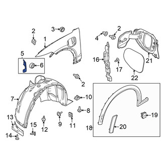 Ford OE - Front Left Fender Bracket