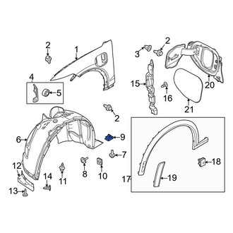 Ford OE - Fender Liner Nut