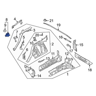 Ford OE - Front Left Fender Apron Bracket