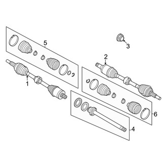 Ford OE - Front Suspension - Drive Axles (AWD)