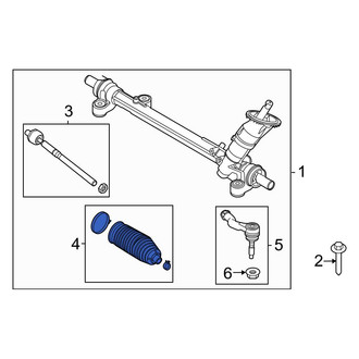 Ford OE - Front Rack and Pinion Bellows
