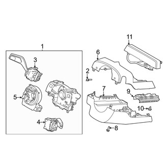 Ford OE - Steering Column - Shroud, Switches & Levers
