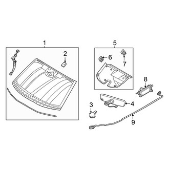 Ford OE - Windshield Glass (California Route 1 / GT / Premium)