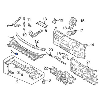 Ford OE - Cowl Cover Clip